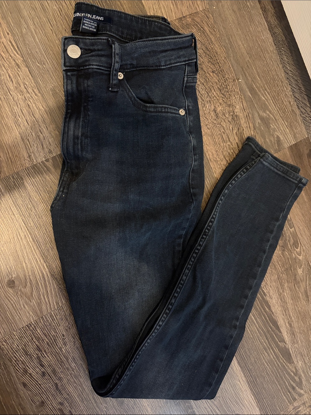 Calvin Klein Navy Skinny Jeans - Dark Wash